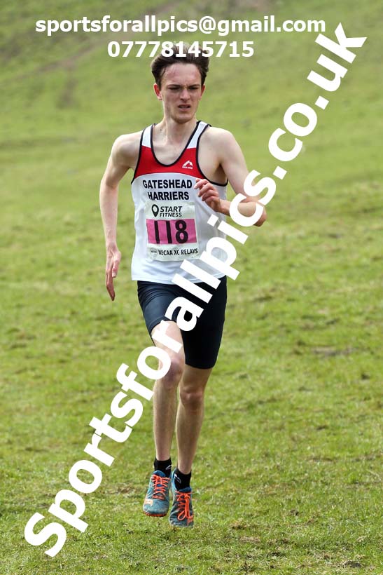 Masters men 2021 NECAA Cross Country Relays, Thornley Farm, Peterlee, Saturday, April 10th. Photo: David T. Hewitson/Sports for All Pics